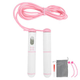 Skipping Rope Electronic Counting Jumping Rope Sports Exercise Fitness EquipmentWhite+Pink
