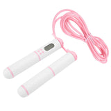 Skipping Rope Electronic Counting Jumping Rope Sports Exercise Fitness EquipmentWhite+Pink