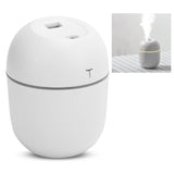Mini Humidifier Portable DC5V USB Plug In Aroma Essential Oil Diffuser with LED Night Light(White )