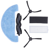 Sweeper Rolling Brush Filter Cleaning Cloth Side Brush Kit Replacement Parts for ilife A4S