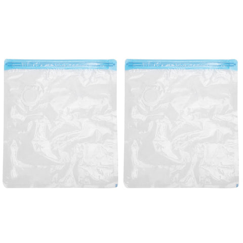 2Pcs Vacuum Storage Bag Space Saving Compressed Sealed Travel Bag with 3.5cm Thread Air InletL:36x32CM