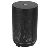 300ml Air Humidifier 2 in 1 Ambient Night Light Aroma Aromatherapy Diffuser Black 100‑240VAU Plug In Australia - Darrahopens