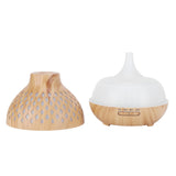 400ml Light Wood Grain Air Diffuser Electric Aroma Humidifier with Ambient Night Lamp 100‑240VAU Plug In Australia - Darrahopens