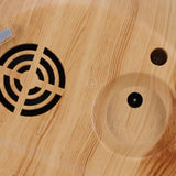 400ml Light Wood Grain Air Diffuser Electric Aroma Humidifier with Ambient Night Lamp 100‑240VAU Plug