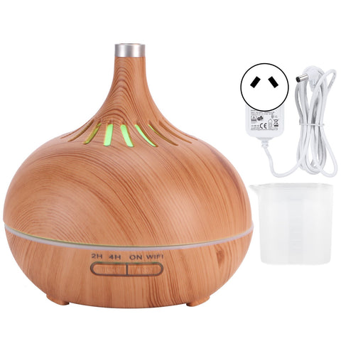 400ml Aroma Diffuser WIFI Control Wood Grain Aromatherapy Humidifier Colorful Night Light 100-240VAU Plug In Australia - Darrahopens