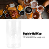 350ml DoubleWall Cup High Borosilicate Glass HeatResistant Cup Beer Mug Glass Drinkware