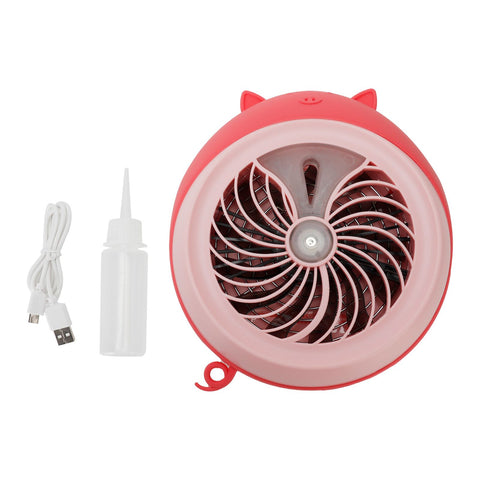 Cute Desktop Mini Fan Portable Humidifying Mist Spray Fan for Home Office SuppliesPink Pig In Australia - Darrahopens
