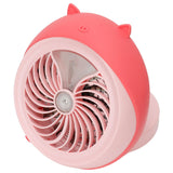 Cute Desktop Mini Fan Portable Humidifying Mist Spray Fan for Home Office SuppliesPink Pig In Australia - Darrahopens