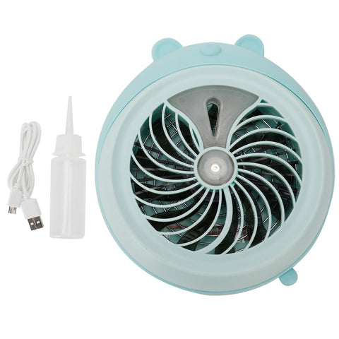 Cute Desktop Mini Fan Portable Humidifying Mist Spray Fan for Home Office SuppliesBlue Bear In Australia - Darrahopens