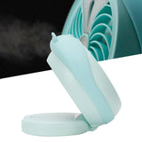 Cute Desktop Mini Fan Portable Humidifying Mist Spray Fan for Home Office SuppliesBlue Bear