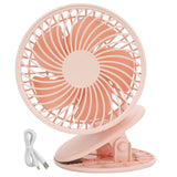 Portable Desk Fan 3 Speed Wind Mini Desktop Fan with Clip for Home Office and BedroomPink In Australia - Darrahopens