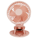 Portable Desk Fan 3 Speed Wind Mini Desktop Fan with Clip for Home Office and BedroomPink In Australia - Darrahopens
