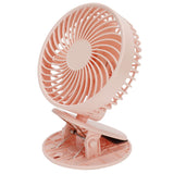 Portable Desk Fan 3 Speed Wind Mini Desktop Fan with Clip for Home Office and BedroomPink In Australia - Darrahopens