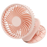 Portable Desk Fan 3 Speed Wind Mini Desktop Fan with Clip for Home Office and BedroomPink In Australia - Darrahopens