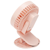 Portable Desk Fan 3 Speed Wind Mini Desktop Fan with Clip for Home Office and BedroomPink In Australia - Darrahopens