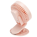 Portable Desk Fan 3 Speed Wind Mini Desktop Fan with Clip for Home Office and BedroomPink