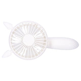 Portable Fan 180 Degrees Rotation Desktop USB Rechargeable Electric Mini Cooling FanWhite In Australia - Darrahopens