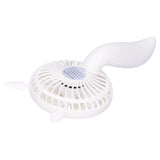 Portable Fan 180 Degrees Rotation Desktop USB Rechargeable Electric Mini Cooling FanWhite