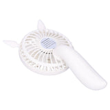 Portable Fan 180 Degrees Rotation Desktop USB Rechargeable Electric Mini Cooling FanWhite