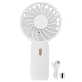 Portable Handheld Fan USB Rechargeable Enhanced Wind Small Fan for Travel Office StudyWhite In Australia - Darrahopens