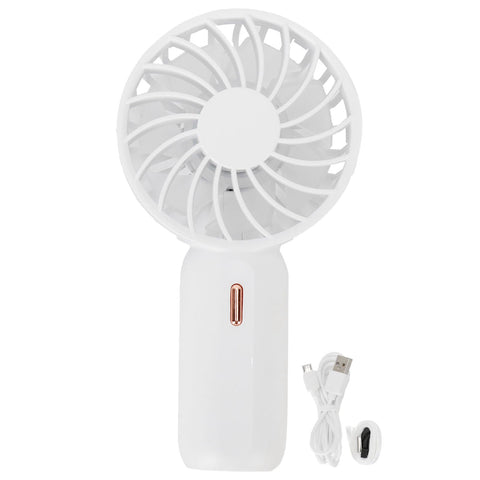 Portable Handheld Fan USB Rechargeable Enhanced Wind Small Fan for Travel Office StudyWhite In Australia - Darrahopens