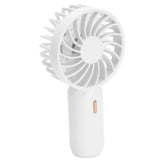 Portable Handheld Fan USB Rechargeable Enhanced Wind Small Fan for Travel Office StudyWhite In Australia - Darrahopens