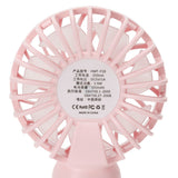 Portable Handheld Fan USB Rechargeable Enhanced Wind Small Fan for Travel Office StudyPink