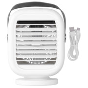 190ml Humidification Air Cooler USB Charging 120° Shaking Head Cooling Fan for Home OfficeWhite In Australia - Darrahopens