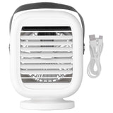 190ml Humidification Air Cooler USB Charging 120° Shaking Head Cooling Fan for Home OfficeWhite In Australia - Darrahopens