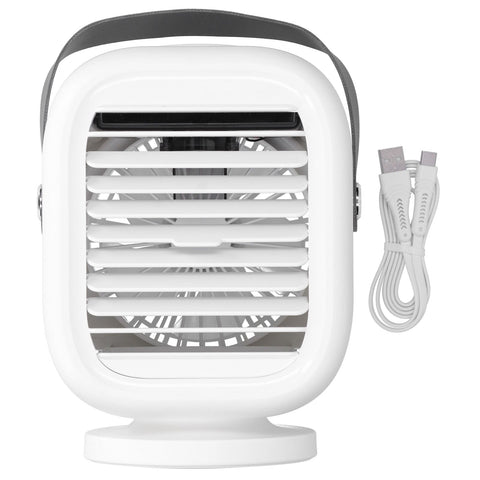 190ml Humidification Air Cooler USB Charging 120° Shaking Head Cooling Fan for Home OfficeWhite In Australia - Darrahopens