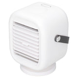 190ml Humidification Air Cooler USB Charging 120° Shaking Head Cooling Fan for Home OfficeWhite