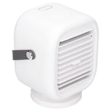 190ml Humidification Air Cooler USB Charging 120° Shaking Head Cooling Fan for Home OfficeWhite