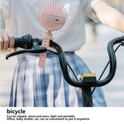 USB Charging Fan with Comfortable Wrist Strap Portable Mini Fan for Indoor Outdoor TravelPink
