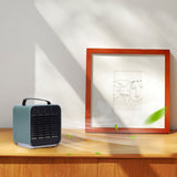 2-in-1 Negative Ion Air Purifier Portable Air Cooler USB Cooling Fan with 3 Wind SpeedGreen