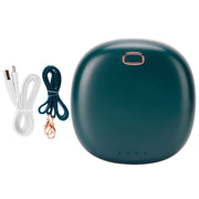 Outdoor Mini Hands free Neck Fan Portable Hanging Waist Bladeless Fan USB Charging(Green ) In Australia - Darrahopens