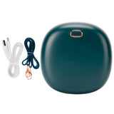 Outdoor Mini Hands free Neck Fan Portable Hanging Waist Bladeless Fan USB Charging(Green ) In Australia - Darrahopens