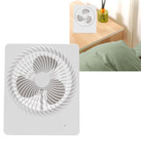 Portable Desktop Fan Mute Desktop USB Charging White Small Fan for Home Office Dormitory