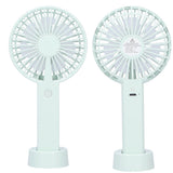 Green Parallel Wind Fan Mini USB Charging Mute Outdoor Handheld Fan with Base for Outdoor In Australia - Darrahopens