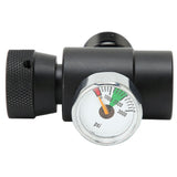CO2 Cylinder Refill Adapter Connector CGA320 // TR21-4 ASA 3000psi Pressure Gauge Black In Australia - Darrahopens