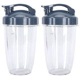24OZ Transparent Blender Cup Container Lid Set Replacement Fit for 600W/900W Juicer In Australia - Darrahopens