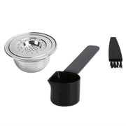Coffee Capsule Kit with Spoon Brush Gaskets Reusable Coffee Filter Cup Fit for BIALETTI