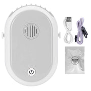 Electric Desktop Fan with 3 Speeds Portable Neck Hanging Aromatherapy Fan USB Charging(White ) In Australia - Darrahopens