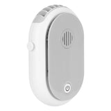 Electric Desktop Fan with 3 Speeds Portable Neck Hanging Aromatherapy Fan USB Charging(White )