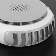 Electric Desktop Fan with 3 Speeds Portable Neck Hanging Aromatherapy Fan USB Charging(White )