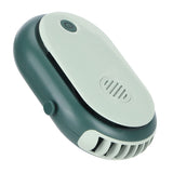 Electric Desktop Fan with 3 Speeds Portable Neck Hanging Aromatherapy Fan USB Charging(Green ) In Australia - Darrahopens