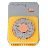 3‑Gear Adjustable Electric Fan Portable Handheld Hanging Neck Fan USB Charging for OutdoorsYellow In Australia - Darrahopens