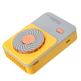 3‑Gear Adjustable Electric Fan Portable Handheld Hanging Neck Fan USB Charging for OutdoorsYellow In Australia - Darrahopens