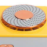 3‑Gear Adjustable Electric Fan Portable Handheld Hanging Neck Fan USB Charging for OutdoorsYellow