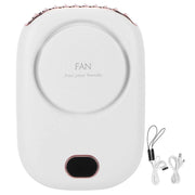 Mini Electric Fan Portable USB Charging Neck Hanging Bladeless Fan for Outdoor Sports TravelWhite In Australia - Darrahopens