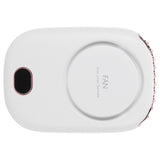 Mini Electric Fan Portable USB Charging Neck Hanging Bladeless Fan for Outdoor Sports TravelWhite